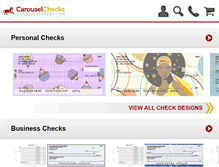 Tablet Screenshot of carouselchecks.com